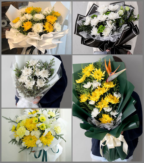 贵州毕节市威宁县牛棚镇和平村白事花束代送